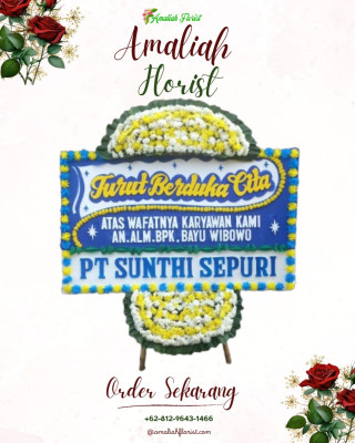 Papan Bunga Duka di Bontang Baru