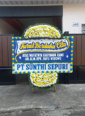 Papan Bunga Duka di Bontang Baru